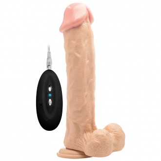 DILDO REALISTICO CON TESTICOLI REALROCK 11 " BIANCO