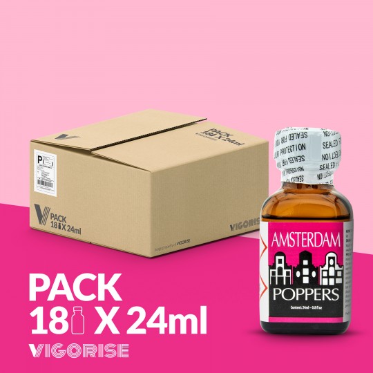 PACK WITH 18 AMSTERDAM POPPERS 24ML