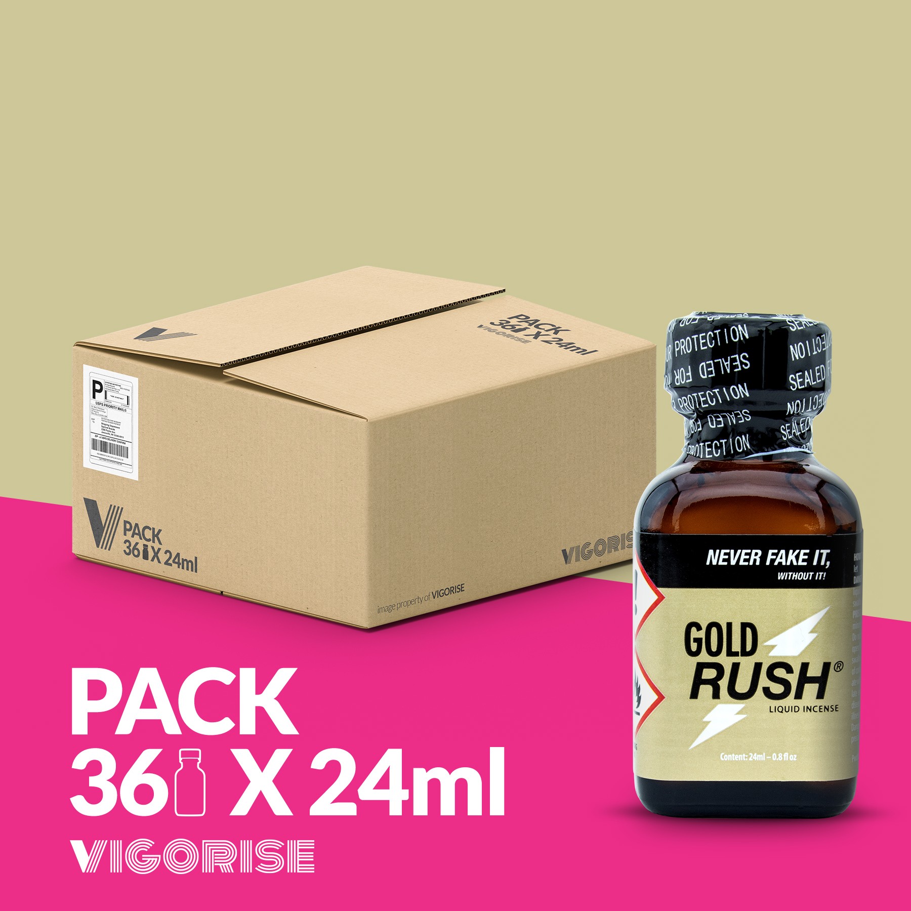 CONFEZIONE CON 36 GOLD RUSH 24ML