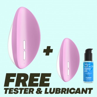 Esclusivo pacchetto ricaricabile uovo stimolatore S2 rosa con TESTER e lubrificante offerta a base d'acqua CRUSHIOUS 50 ml