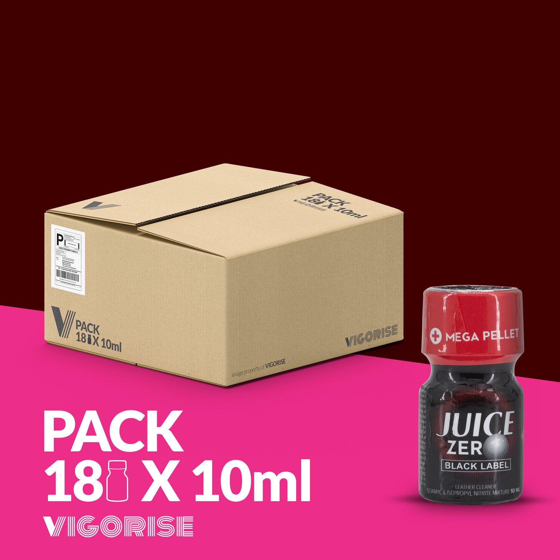 CONFEZIONE CON 18 SUCCO ZERO BLACK LABEL 10ML