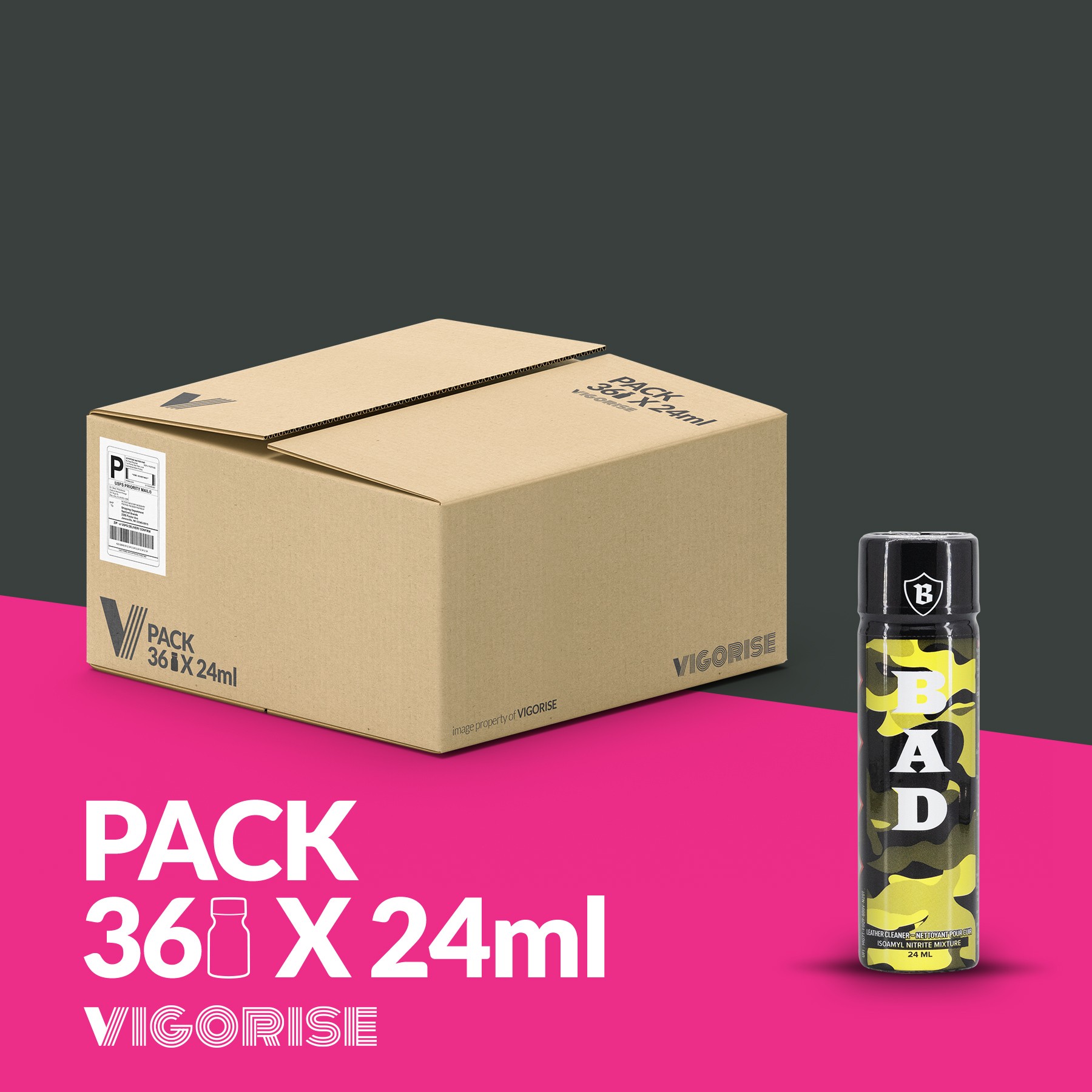 PACK COM 18 BAD POPPER 24ML