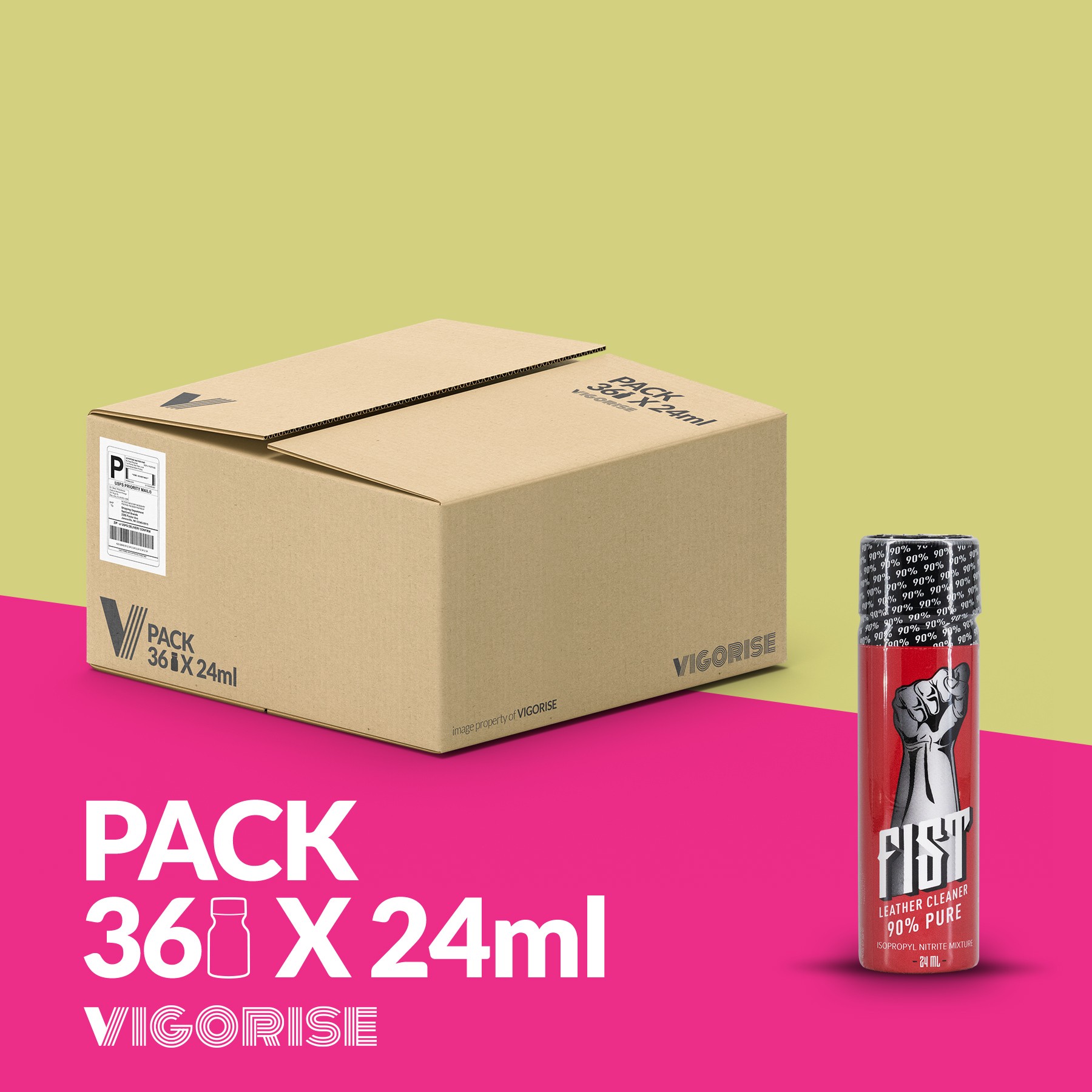 PACK CON 18 FIST PURE POPPER 24ML