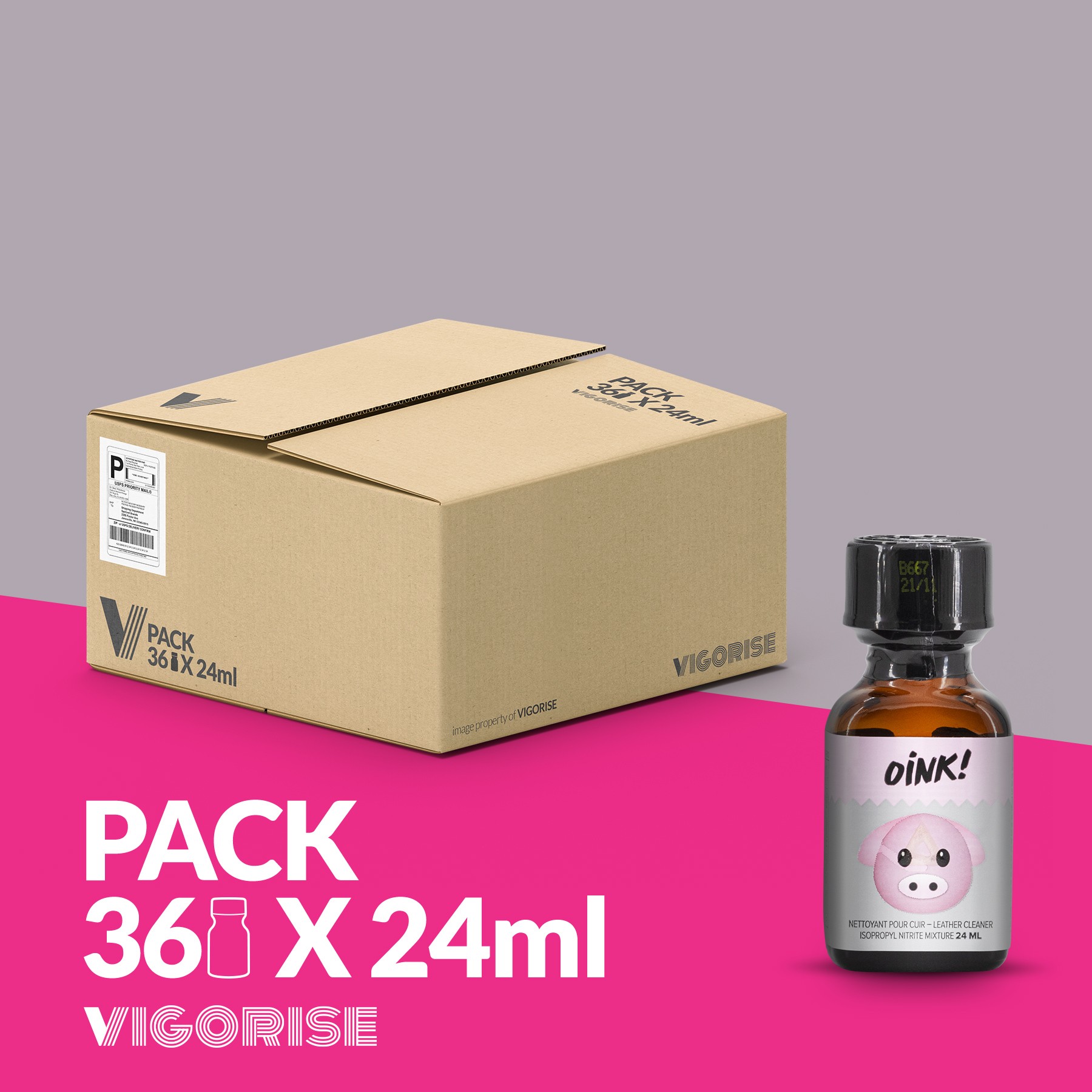 PACK WITH 18 OINK! POPPER 24ML