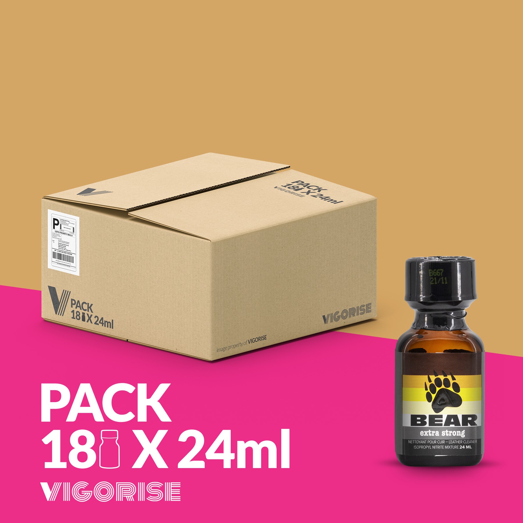 PACK CON 18 BEAR POPPER 24ML