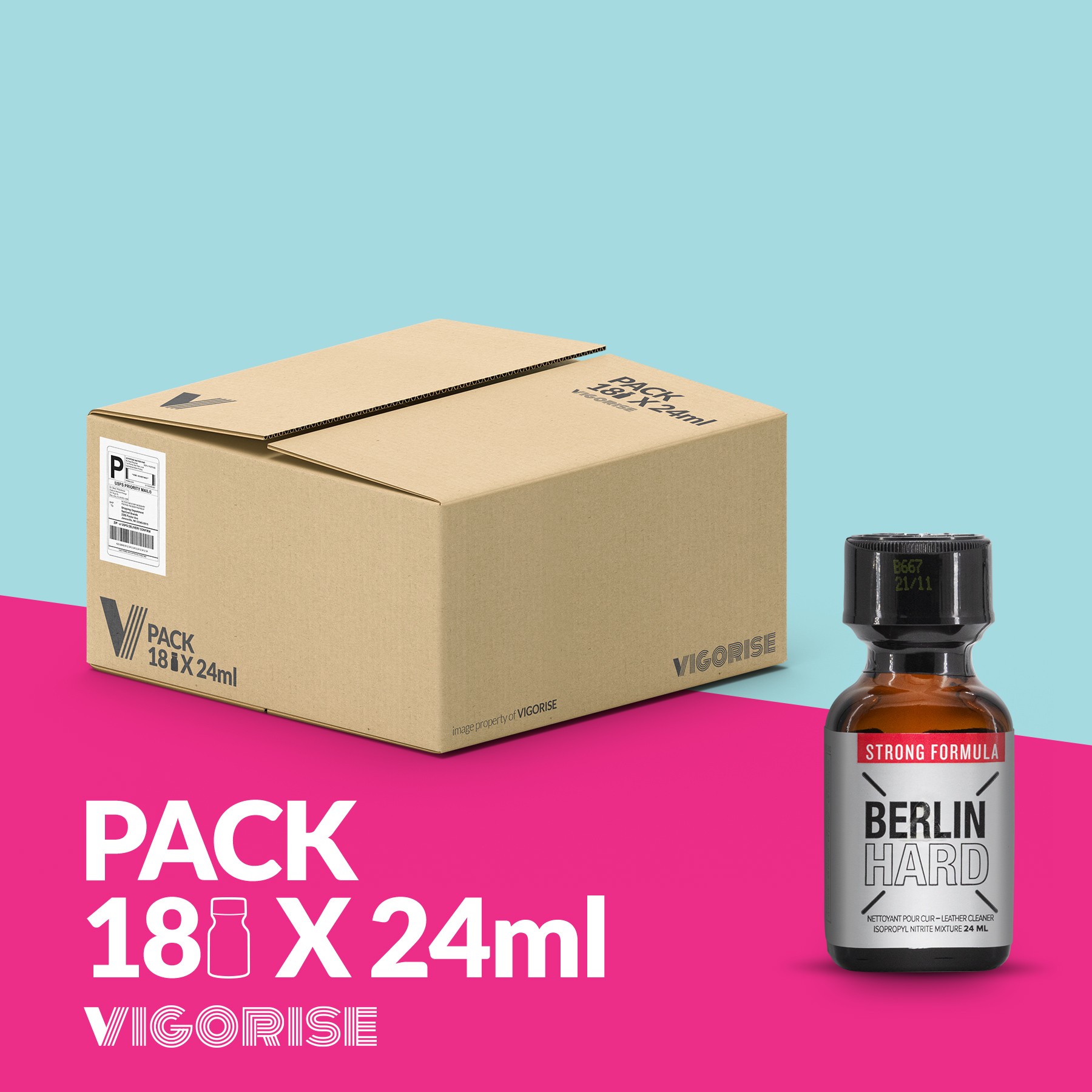 PACK CON 18 BERLIN HARD POPPER 24ML