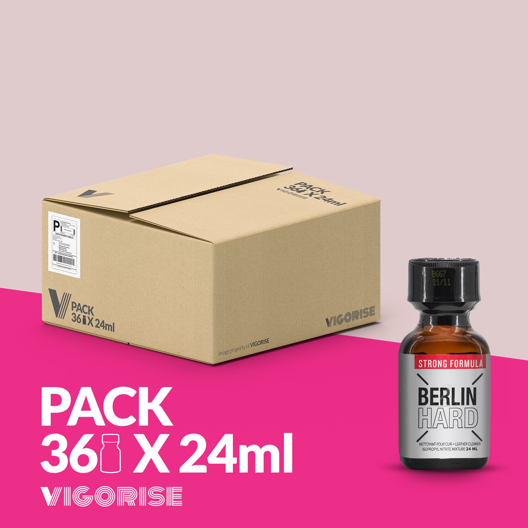 CONFEZIONE CON 18 BERLIN HARD POPPER 24ML