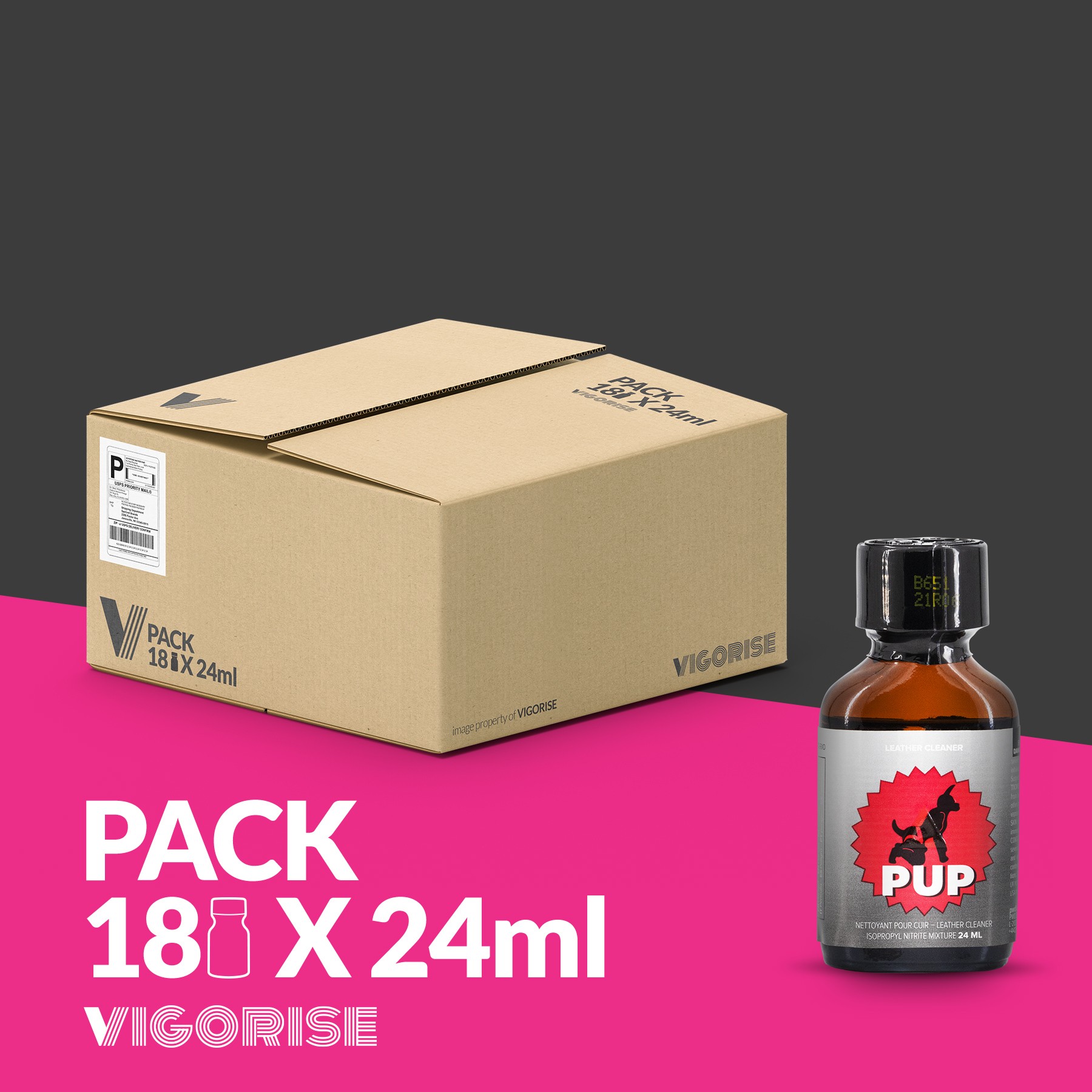 PACK COM 18 PUP POPPER 24ML