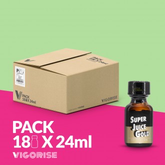 PACK WITH 18 SUPER JUICE GOLD POPPER 24ML