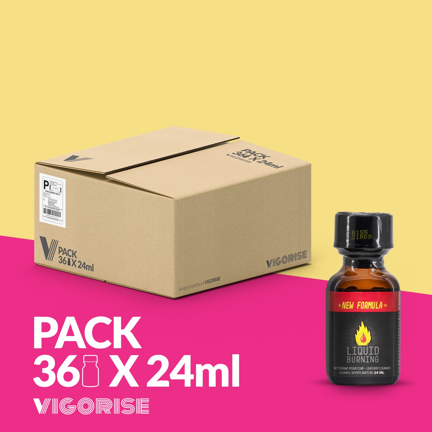 PACK COM 18 LIQUID BURNING POPPER 24ML