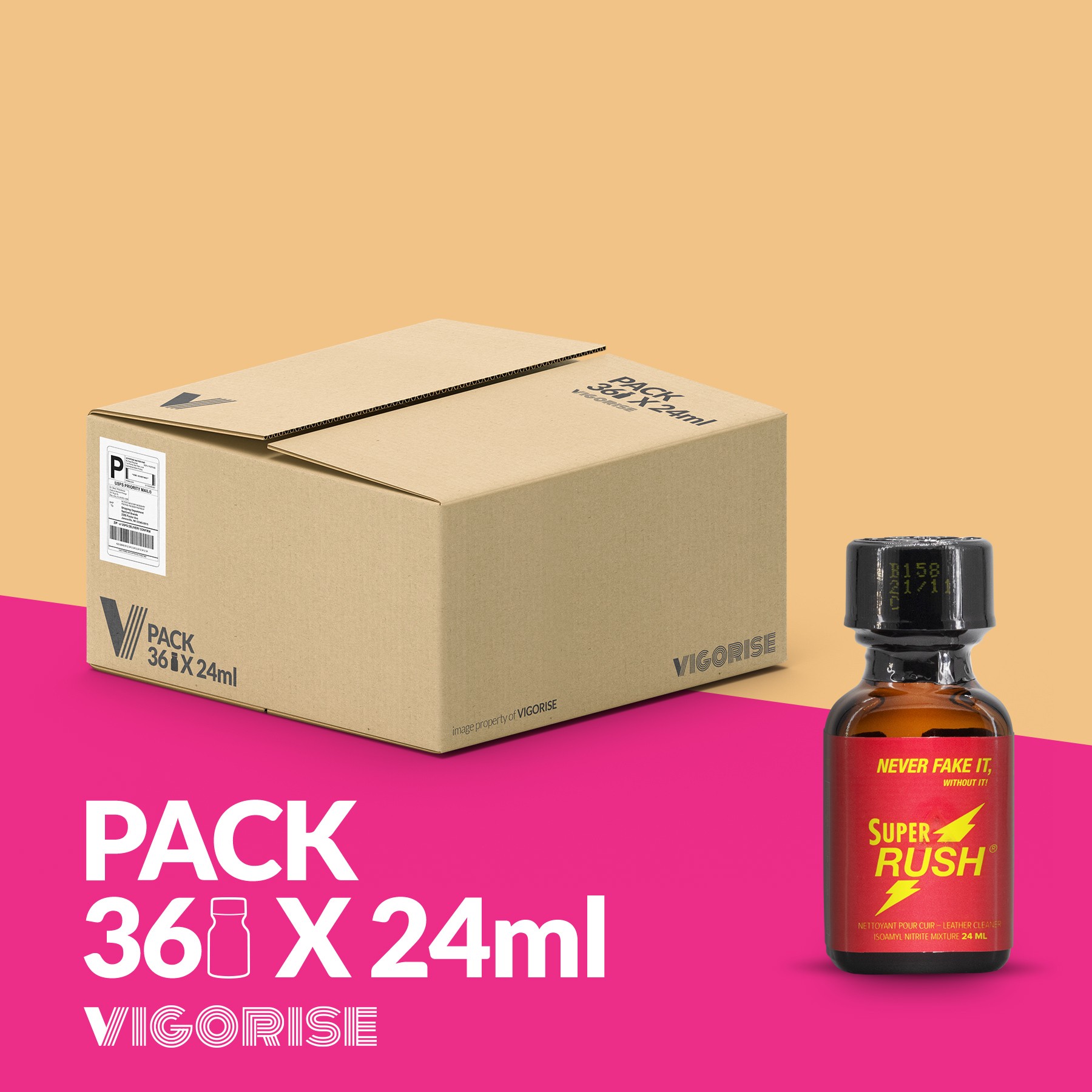 PACK COM 18 SUPER RUSH POPPER 24ML