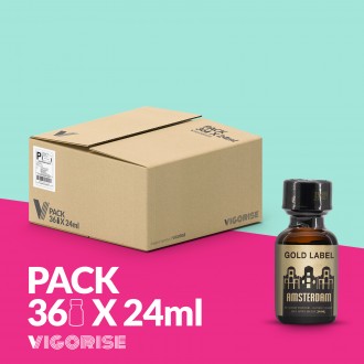 PACK COM 18 AMSTERDAM GOLD LABEL 24ML