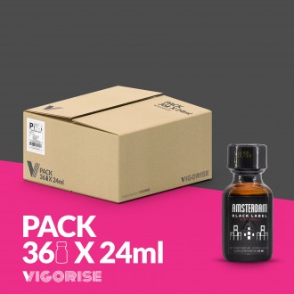 PACK COM 18 AMSTERDAM BLACK LABEL 24ML