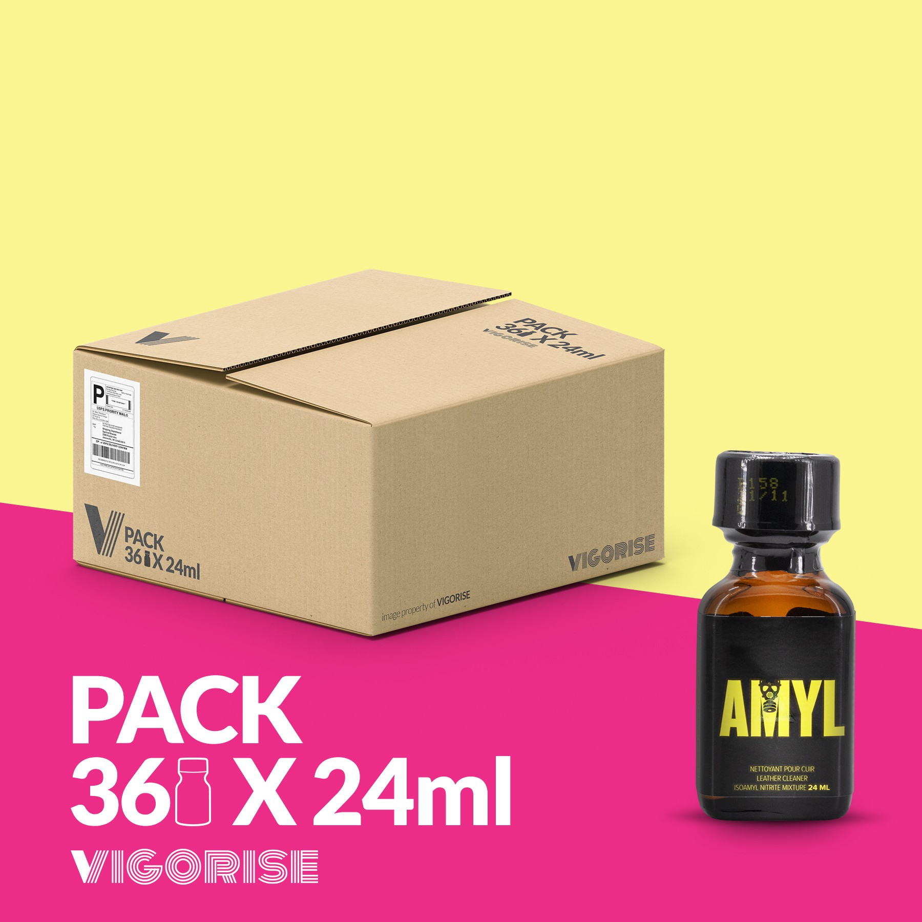 CONFEZIONE CON 18 AMIL POPPER 24 ML