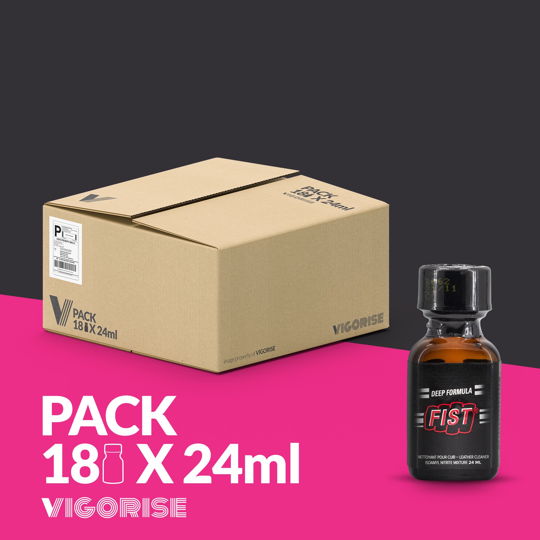 CONFEZIONE CON 18 FIST DEEP FORMULA POPPER 24ML