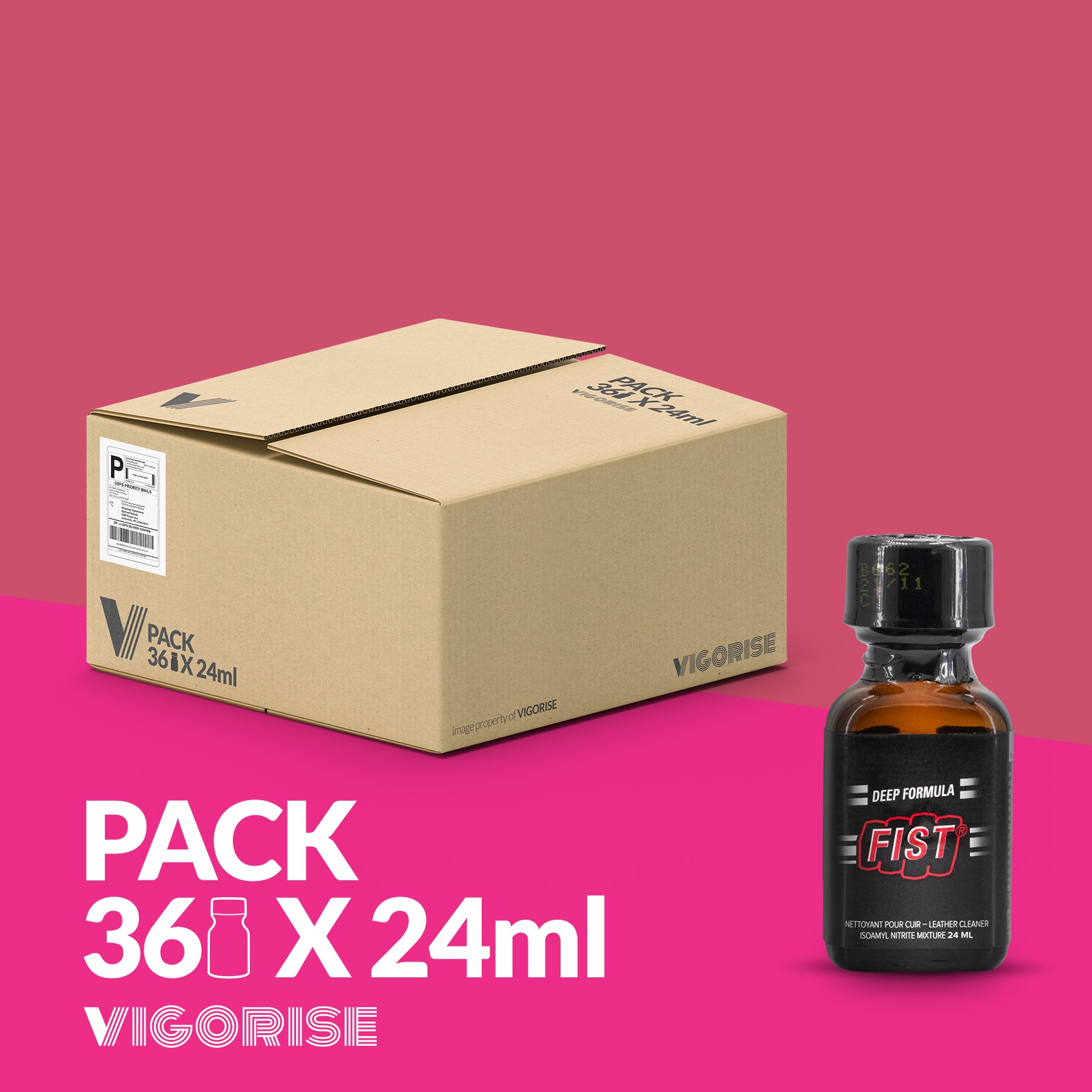 CONFEZIONE CON 18 FIST DEEP FORMULA POPPER 24ML