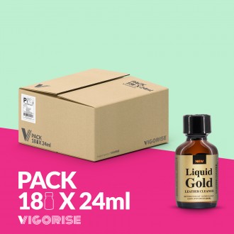 PACK CON 18 LIQUID GOLD POPPER 24ML