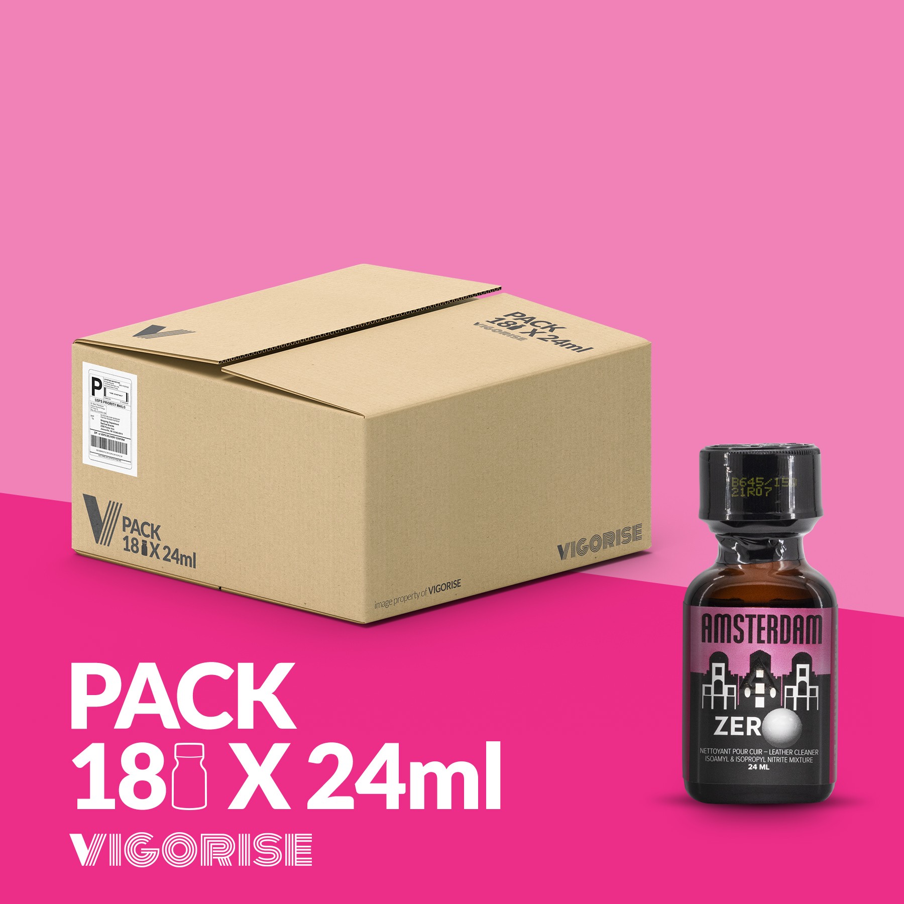 PACK CON 18 AMSTERDAM ZERO POPPER 24ML