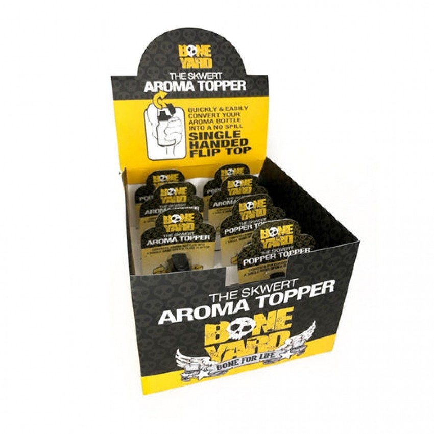 BANCO DI MOSTRA CON 12 TAPPI PER POPPER SKWERT POPPER TOPPER BONEYARD