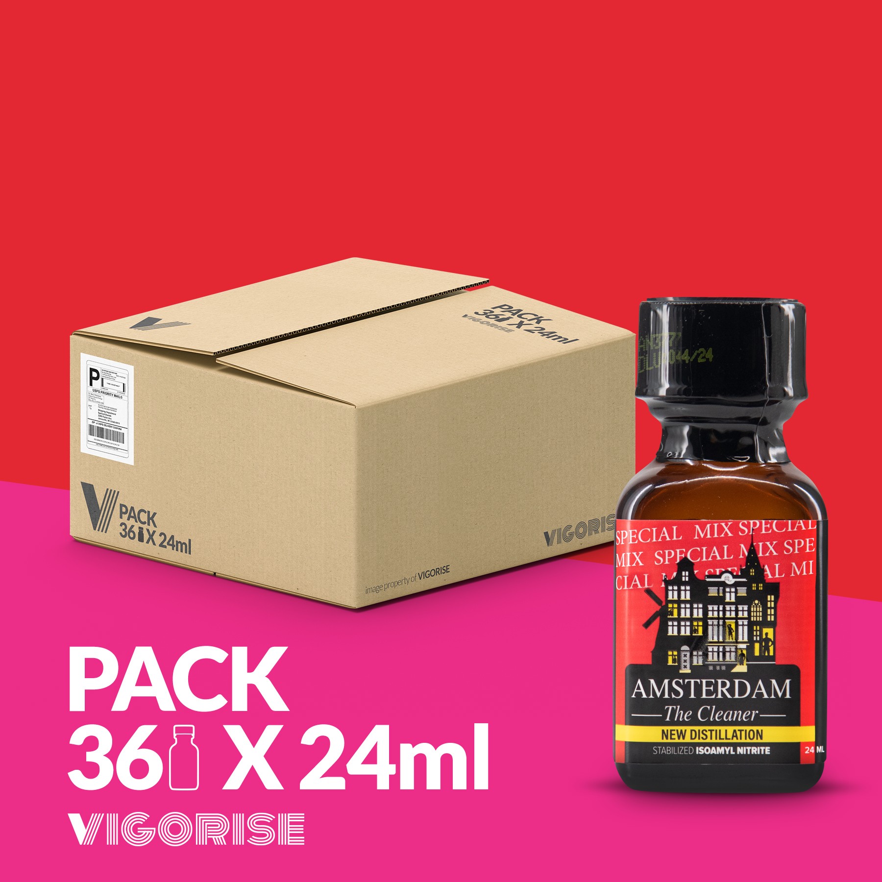 PACK WITH 18 AMSTERDAM SPECIAL POPPER 24ML