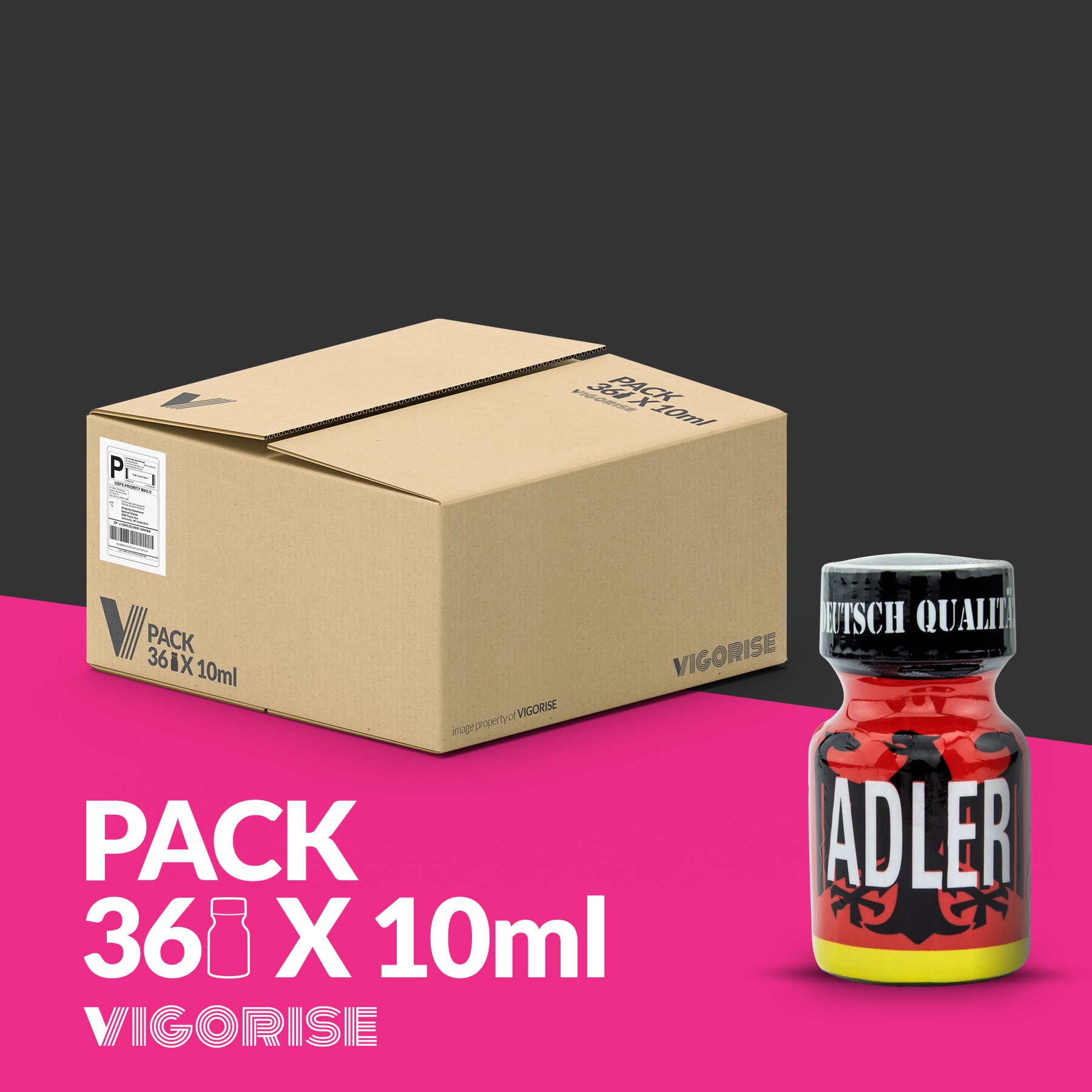 PACK COM 36 ADLER POPPERS 10ML