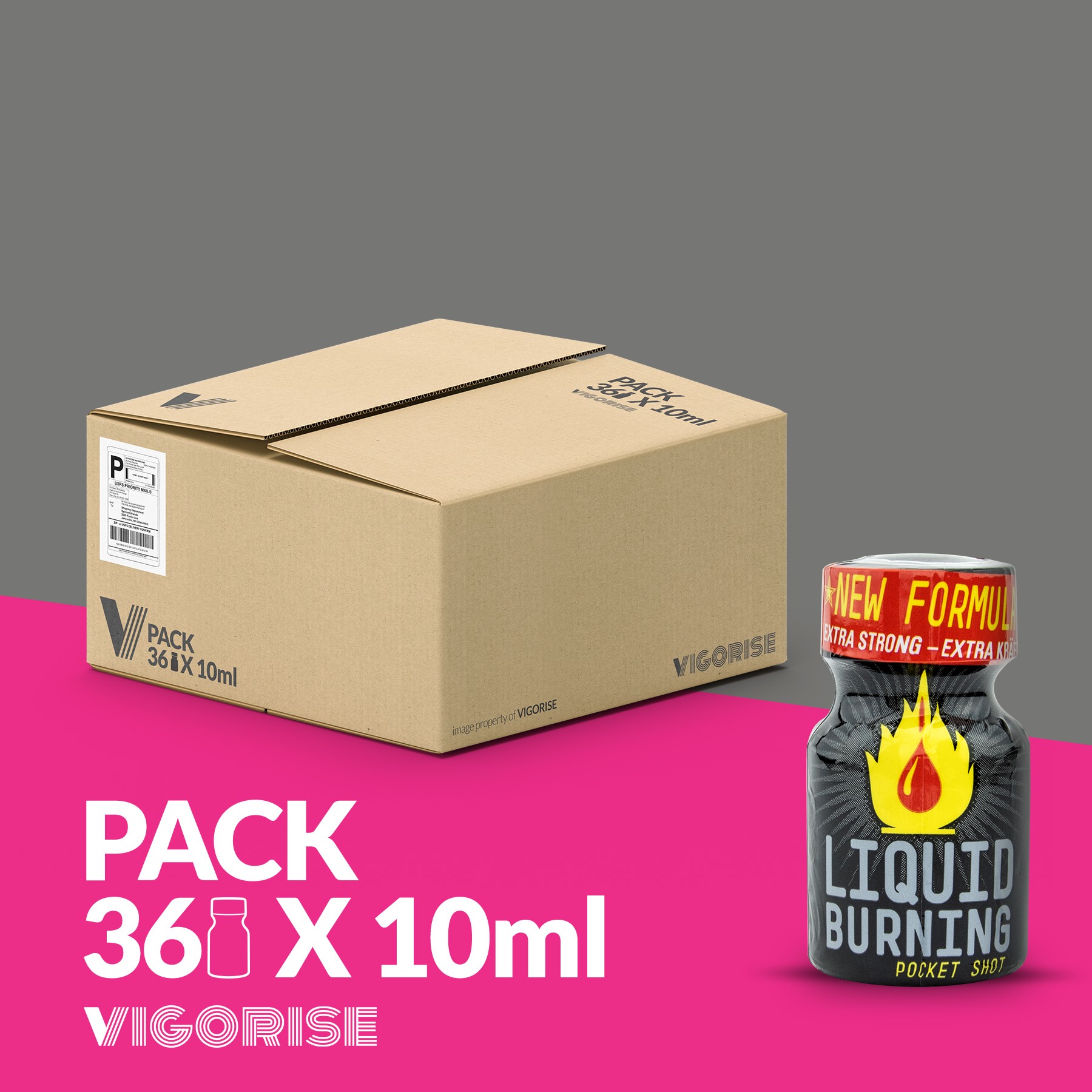 PACK COM 36 LIQUID BURNING 10ML