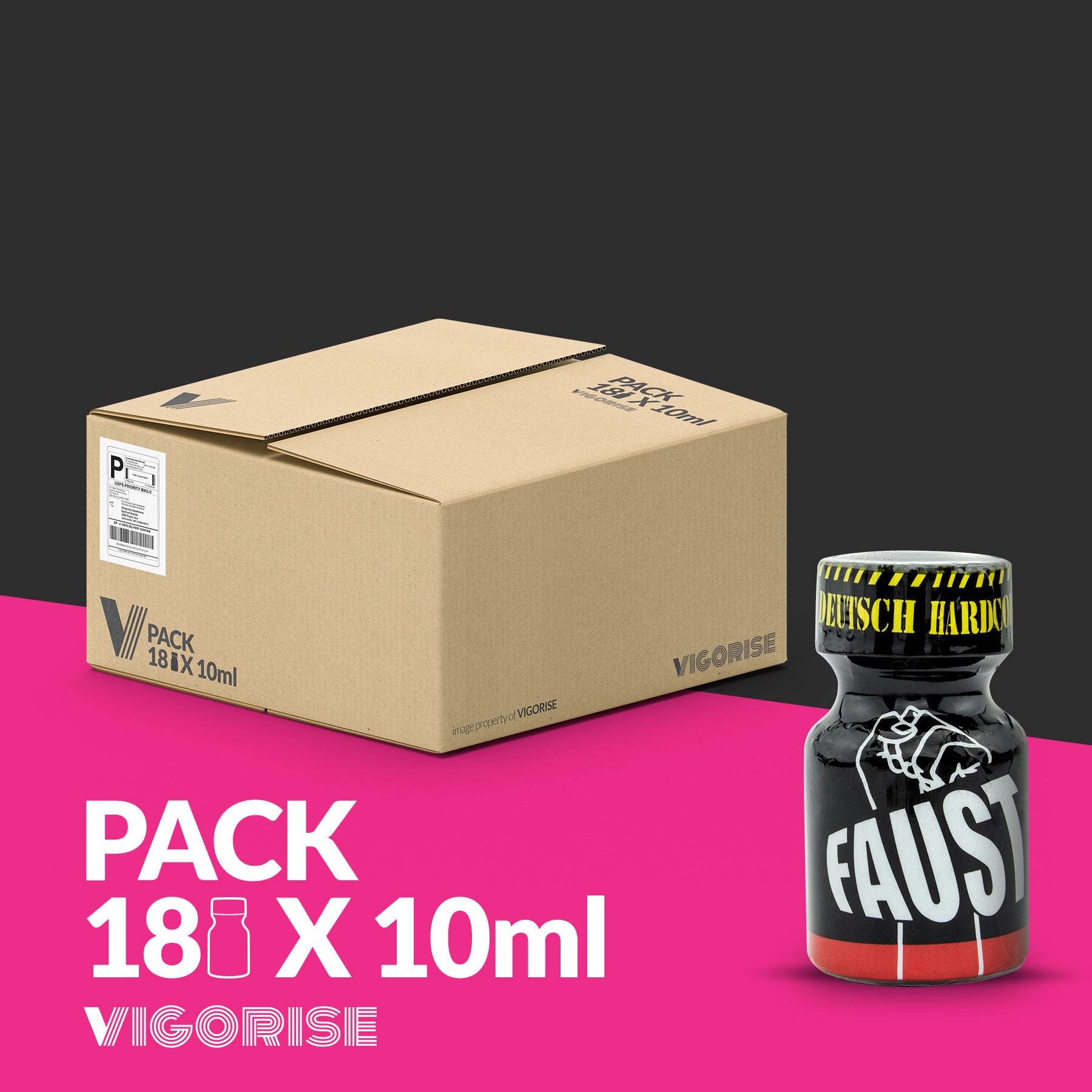 CONFEZIONE CON 18 FAUST POPPERS 9 ML